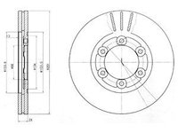 Disc frana BG4104 DELPHI pentru Kia K2500