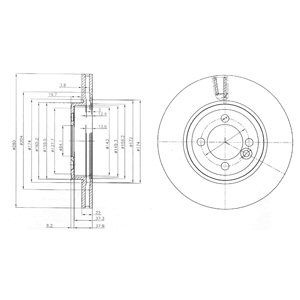 Disc frana # BG4146C # DELPHI