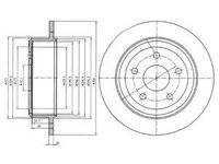 Disc frana BG4157 DELPHI