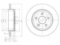 Disc frana BG4160 DELPHI