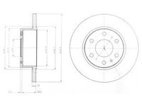 Disc frana BG4164 DELPHI pentru Iveco Daily