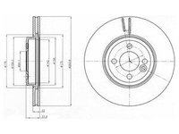 Disc frana BG4184 DELPHI