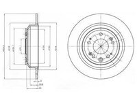 Disc frana BG4196C DELPHI pentru Honda Accord