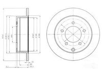 Disc frana BG4198 DELPHI pentru Mitsubishi Galant Mitsubishi Lancer