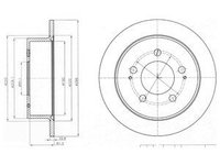 Disc frana BG4220 DELPHI