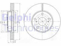 Disc frana BG4234C DELPHI pentru Toyota Auris Toyota Blade