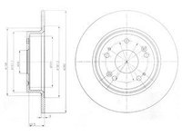 Disc frana BG4249 DELPHI pentru Honda Accord