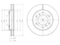 Disc frana BG4257 DELPHI pentru Mitsubishi L Mitsubishi Triton