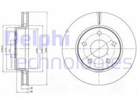 Disc frana BG4259 DELPHI