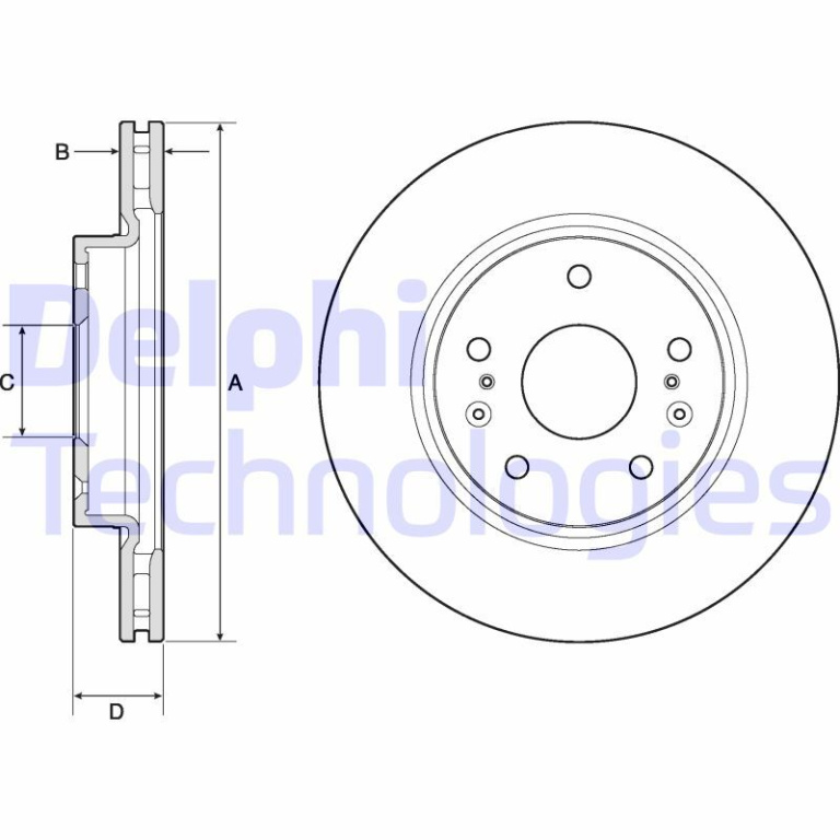 Disc frana # BG4764C # DELPHI