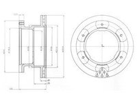 Disc frana BG9069 DELPHI pentru Iveco Daily