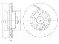 Disc frana BG9075C DELPHI pentru Mercedes-benz C-class Mercedes-benz E-class