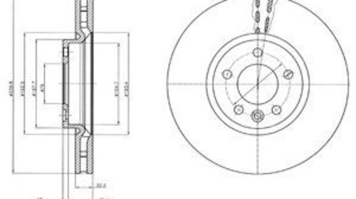 Disc frana BG9106 DELPHI pentru Vw Eurovan Vw