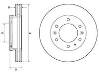 Disc frana BG9140C DELPHI pentru Ford Ranger