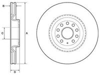 Disc frana BG9952 DELPHI pentru Seat Leon 2010 2011 2012