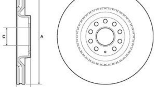 Disc frana BG9952 DELPHI pentru Seat Leon Aud