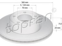 Disc frana BMW 1 Cabriolet E88 TOPRAN 500947