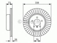 Disc frana BMW 1 cupe E82 BOSCH 0986479773