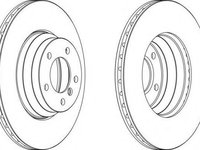 Disc frana BMW 1 (E81), BMW 3 limuzina (E90), BMW 3 Touring (E91) - FERODO DDF1535