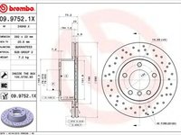 Disc frana BMW 1 E81 BREMBO 09.9752.1X