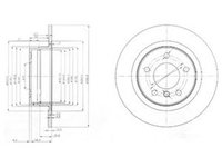 Disc frana BMW 1 E81 DELPHI BG3960