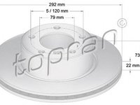 Disc frana BMW 1 E81 TOPRAN 500945