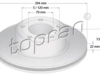 Disc frana BMW 1 E81 TOPRAN 501710