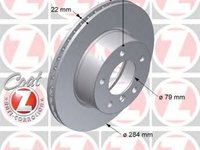 Disc frana BMW 1 E87 ZIMMERMANN 150342320