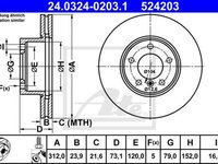 Disc frana BMW 1 F20 ATE 24032402031