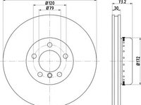 Disc frana BMW 1 (F20) - OEM - MEYLE ORIGINAL GERMANY: 3835211014/PD|383 521 1014/PD - W02771698 - LIVRARE DIN STOC in 24 ore!!!