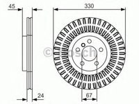 Disc frana BMW 2 Active Tourer F45 BOSCH 0986479C94