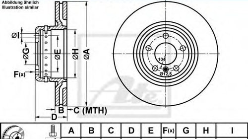 Disc frana BMW 2 Cabriolet (F23) (2014 - 2016