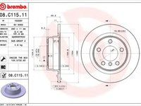 Disc frana BMW 2 Cabriolet (F23) (2014 - 2020) BREMBO 08.C115.11