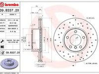 Disc frana BMW 2 Cabriolet F23 BREMBO 09.B337.2X