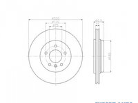 Disc frana BMW 3 Cabriolet (E46) 2000-2007 #2 0986478975