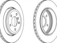 Disc frana BMW 3 Cabriolet E46 FERODO DDF1280