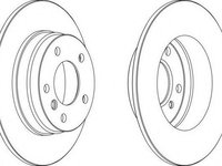 Disc frana BMW 3 Compact (E36), BMW 3 limuzina (E36), BMW 3 cupe (E36) - FERODO DDF249