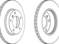 Disc frana BMW 3 Compact (E36), BMW 3 limuzina (E36), BMW 3 cupe (E36) - FERODO DDF258