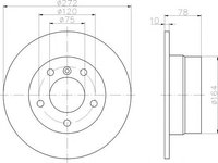 Disc frana BMW 3 Compact (E36) - MINTEX MDC1281