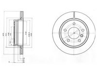 Disc frana BMW 3 Compact (E46) (2001 - 2005) DELPHI BG3041C