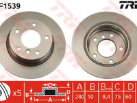 Disc frana BMW 3 Compact (E46) (2001 - 2005) TRW DF1539