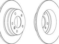 Disc frana BMW 3 cupe (E46) (1999 - 2006) FERODO DDF249