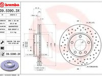 Disc frana BMW 3 (E36) (1990 - 1998) BREMBO 09.5390.3X