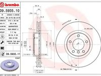 Disc frana BMW 3 E36 BREMBO 09593511