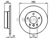 Disc frana BMW 3 E46 BOSCH 0986478561