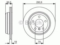 Disc frana BMW 3 E46 BOSCH 0986479R34