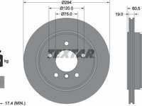 Disc frana BMW 3 (E46) TEXTAR 92141703