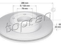 Disc frana BMW 3 E46 TOPRAN 500563