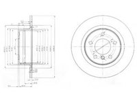 Disc frana BMW 3 (E90) (2005 - 2011) DELPHI BG3960