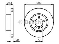 Disc frana BMW 3 E90 BOSCH 0986479214